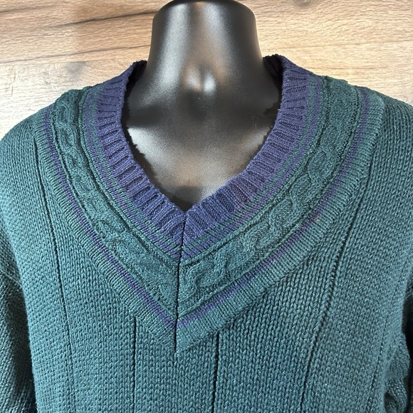 Skyr Sweater Grannycore Vneck Knit Size Medium - Picture 2 of 8